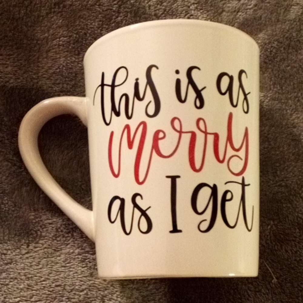 NEW THIS IS AS MERRY AS I GET MUG